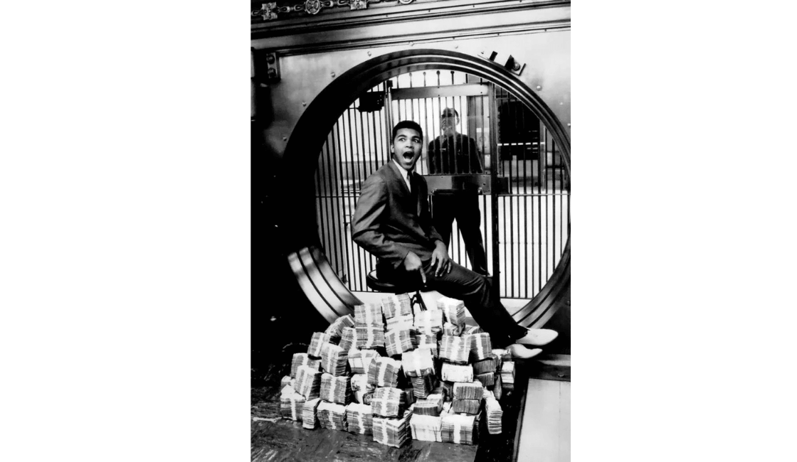 Lleno de dinero, las mejores fotos de Muhammad Ali
